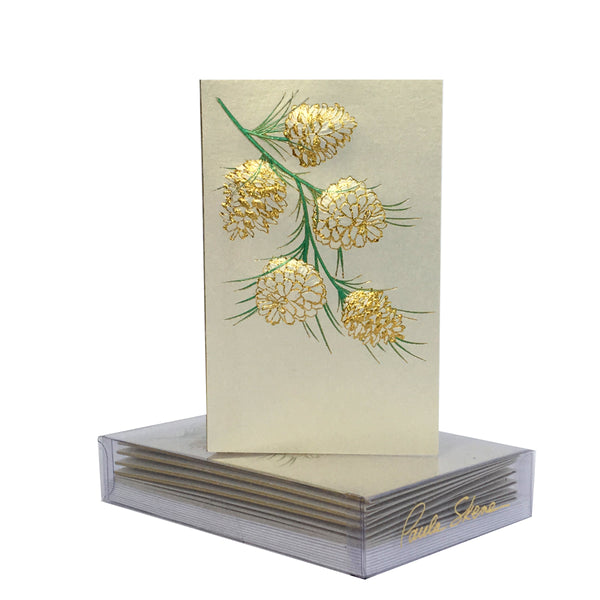 Pine Cone Branch Boxed Mini Note