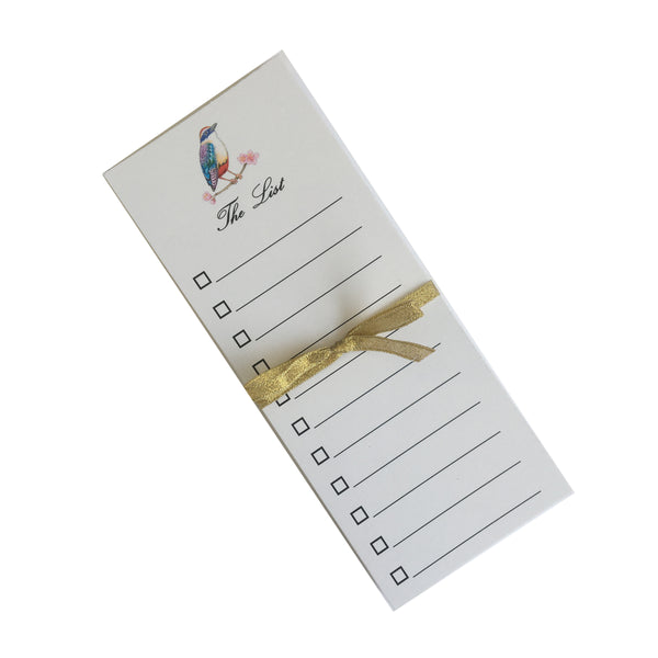 "The List" Bird on Cherry Blossom Ultimate Notepad