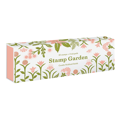 Leaf Wooden Rubber Stamp Ink Pad Set - Plant Rubber Stamp