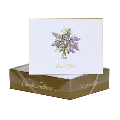 Lavender & Lilies - Thank You Greeting Card