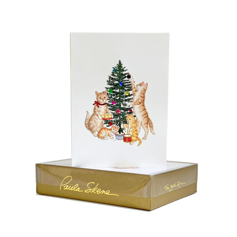 Cats Decorating Tree
