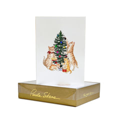 Cats Decorating Tree