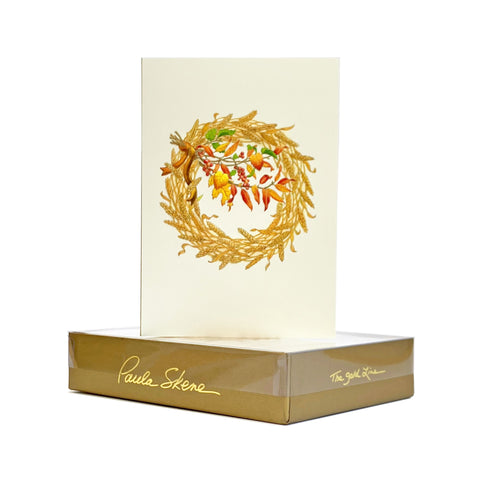 Wheat Wreath - Thanksgiving Greeting Card