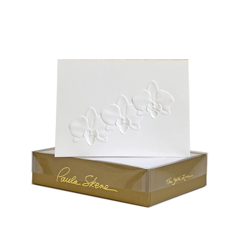 Triple Orchid - Blind Embossed