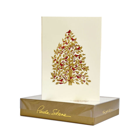 Holly Tree & Cardinals