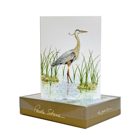Blue Heron - Sympathy Greeting Card