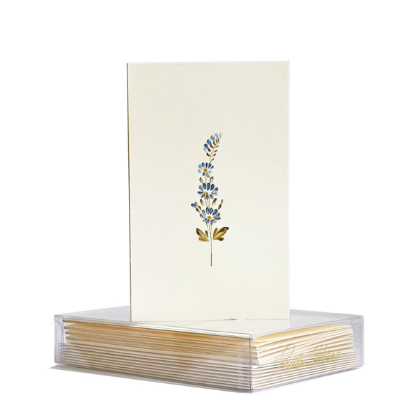 Blue Floral Mini Note