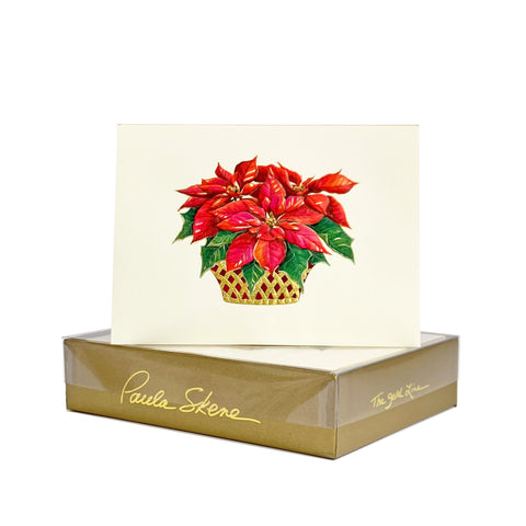 Poinsettia Basket