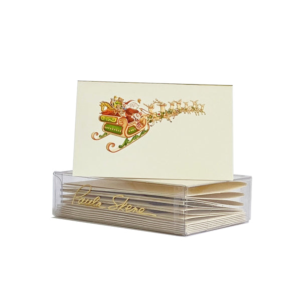 Sleigh with Reindeer Enclosure Cards