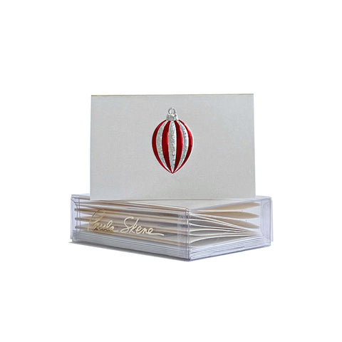 Striped Ornament Enclosure Card