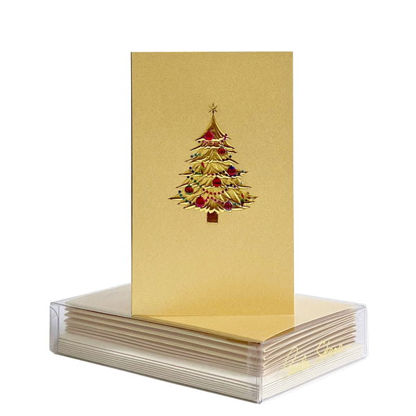 Tree With Ornaments Boxed Mini Note