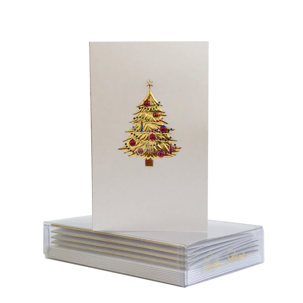 Tree With Ornaments Boxed Mini Note