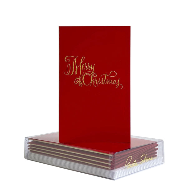 Merry Christmas Calligraphy Boxed Mini Note