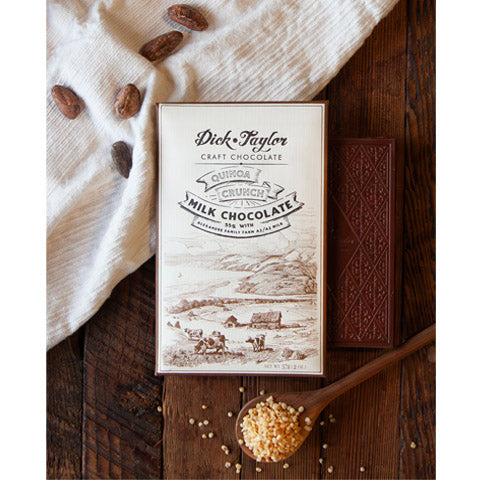 Dick Taylor Chocolate Bar - Quinoa Crunch Milk Chocolate