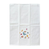 Embroidered Butterflies Kitchen Towel