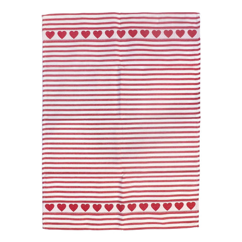 Heart Pattern Kitchen Towel