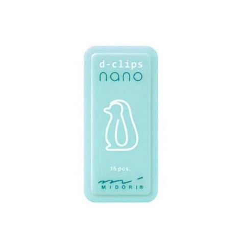 Midori D-Clips Nano Penguin (Silver Paper Clips)