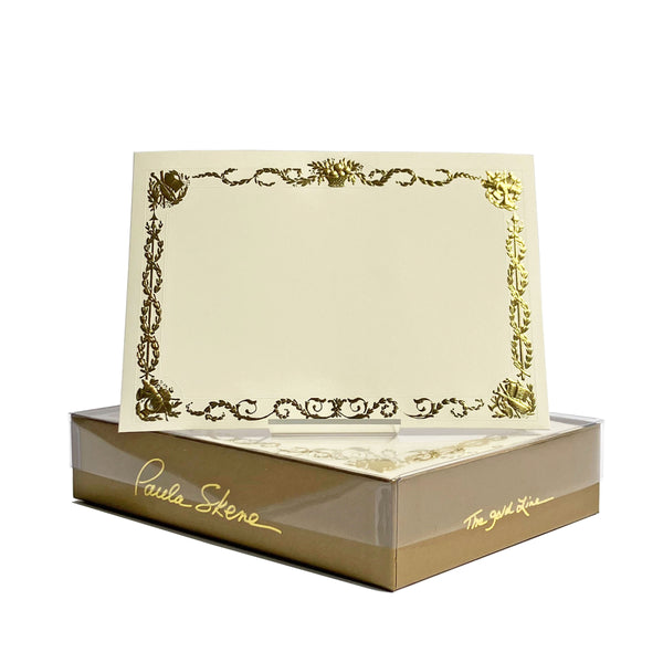 Musical Border Correspondence Card (BOXED Set of 8)