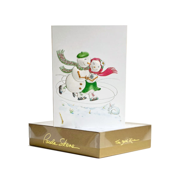 Skating Snow People