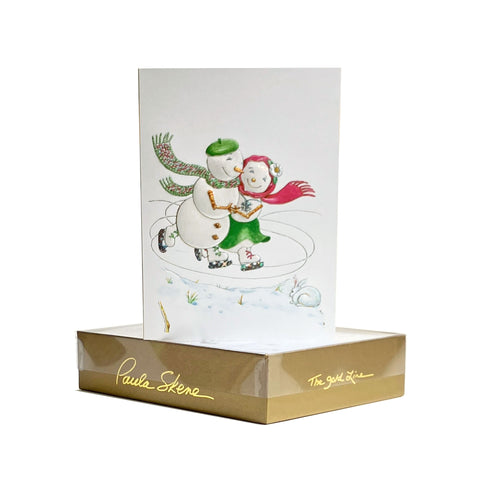 Skating Snow People