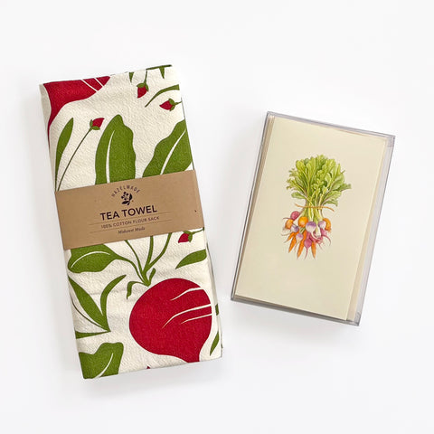 Beets Tea Towel & Boxed Mini Note Set