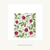 Hazelmade Beets Pattern Tea Towel