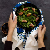 Hazelmade Blue Gentian Pattern Tea Towel