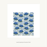 Hazelmade Blue Gentian Pattern Tea Towel
