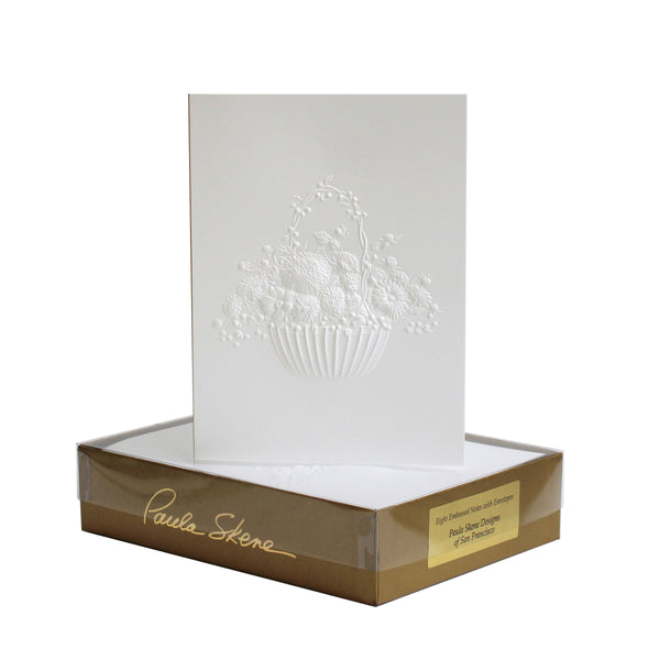 Fall Floral Basket - Blind Embossed