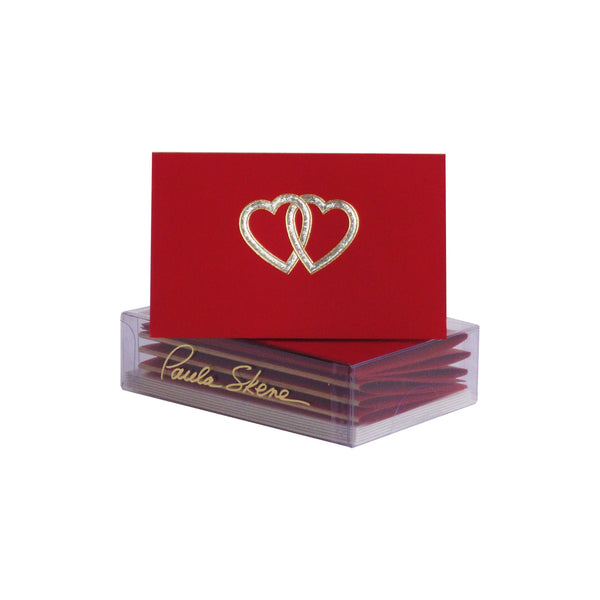 Interlocking Hearts Enclosure Cards