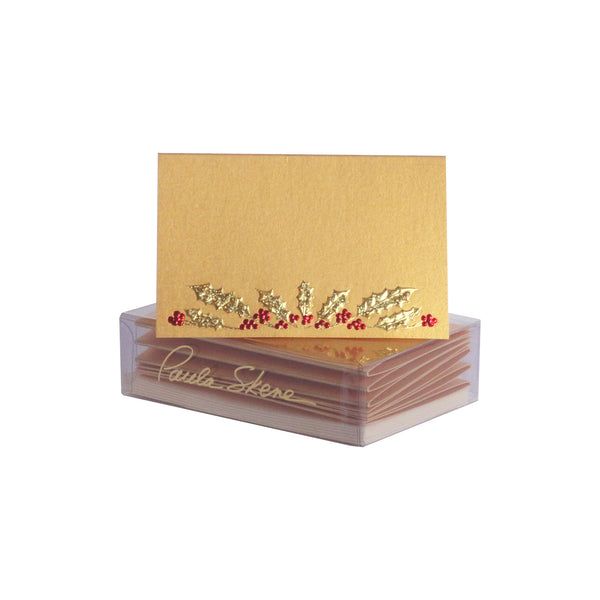 Holly Garland Enclosure Cards