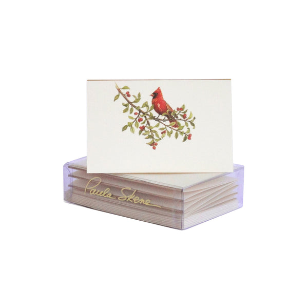 Cardinal on Branch Enclosure Cards
