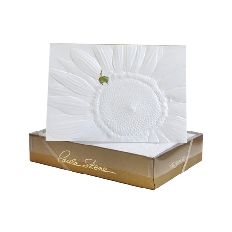 Sunflower With Bee - Blind Embossed