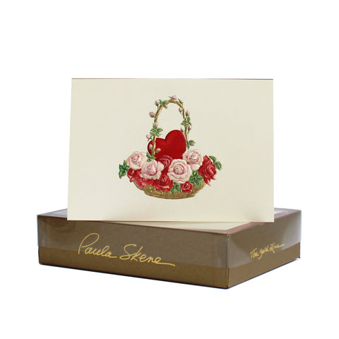 Heart and Rose Basket