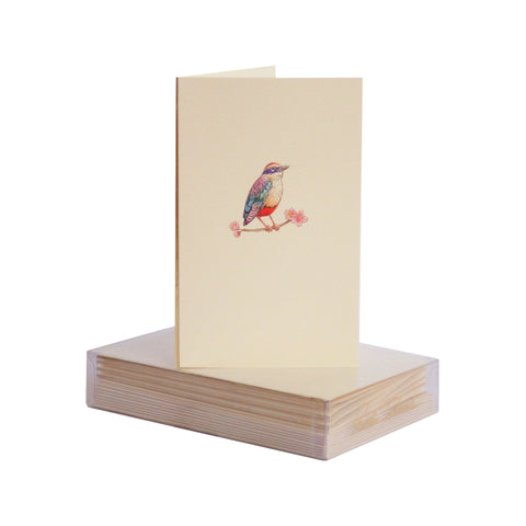 Bird on Cherry Blossom Boxed Mini Note