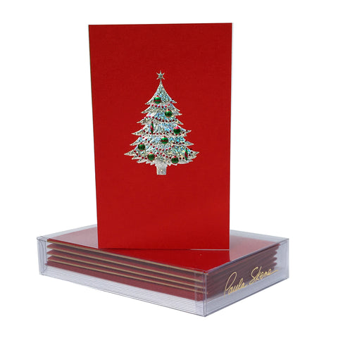 Tree With Ornaments Boxed Mini Note