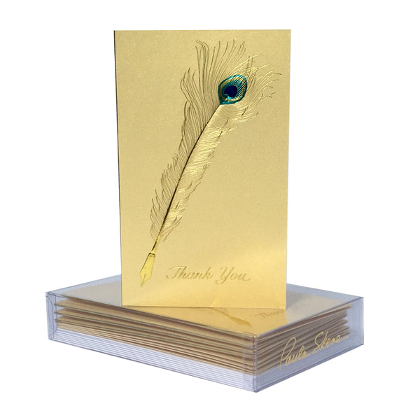 Peacock Quill Boxed Mini Note