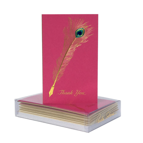 Peacock Quill Boxed Mini Note