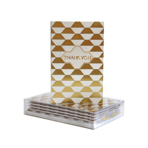 Geometric Thank You Boxed Mini Note