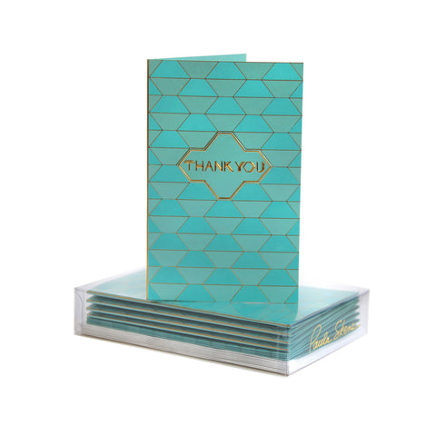 Geometric Thank You Boxed Mini Note