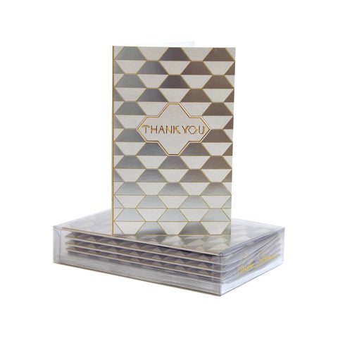 Geometric Thank You Boxed Mini Note