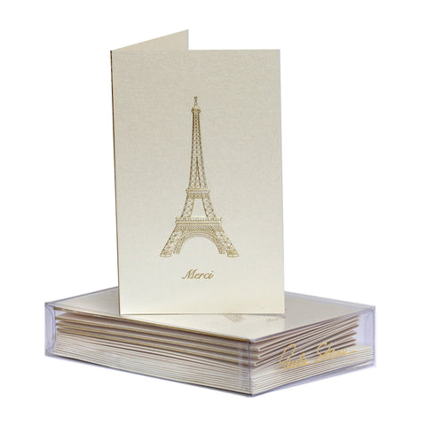 Eiffel Tower Merci Boxed Mini Note