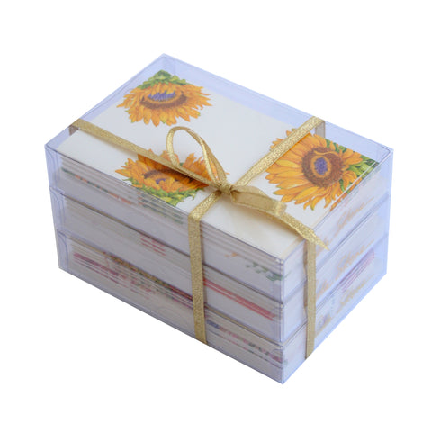 Flower Pattern - Gift Trio of Boxed Mini Notes