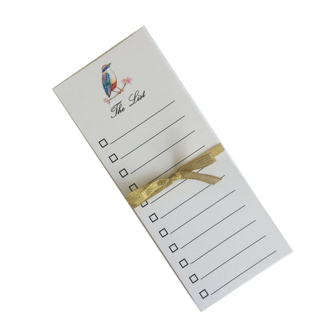"The List" Bird on Cherry Blossom Ultimate Notepad