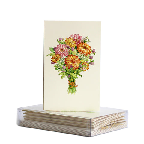 Flower Bouquet Boxed Mini Note