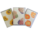 Flower Pattern - Gift Trio of Boxed Mini Notes