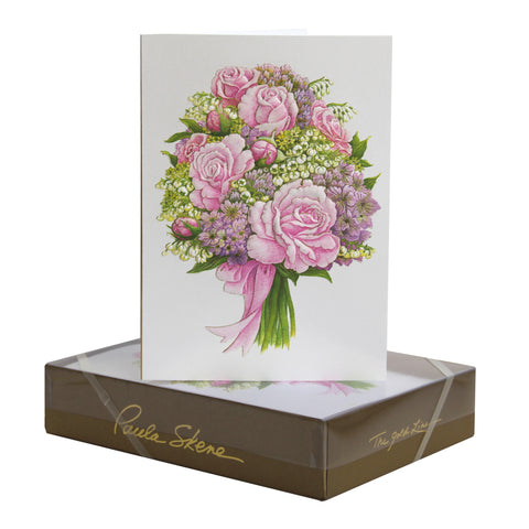 Rose Hydrangea Bouquet - Wedding Greeting Card