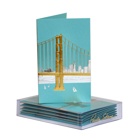 San Francisco Skyline Boxed Mini Note
