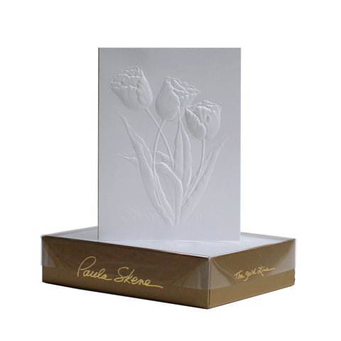 Three Tulips - Blind Embossed