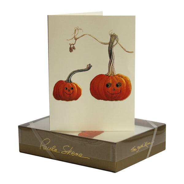 Pumpkin Duo With Faces
